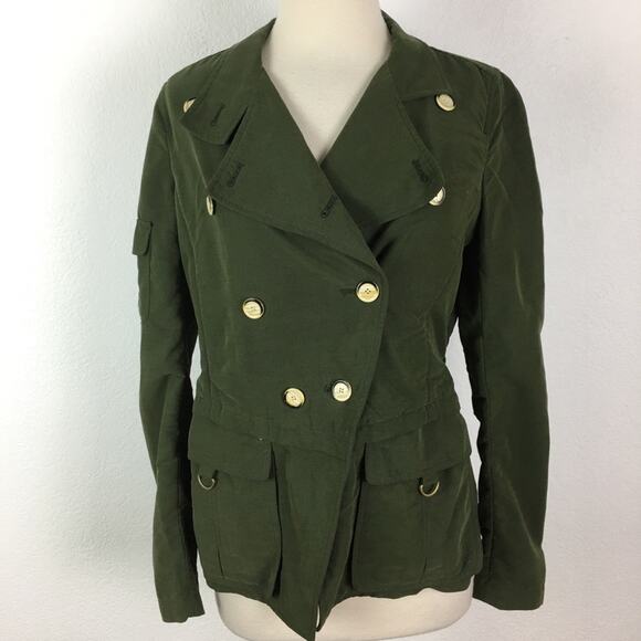 Daughters of the Liberation Olive Utility Military Jacket 4 - Picture 2 of 7
